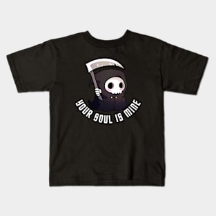 A cute grim reaper- Your soul is mine Kids T-Shirt